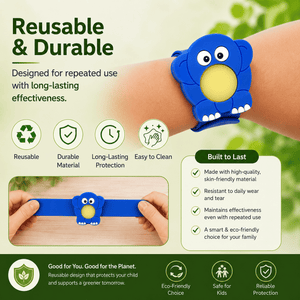 Safe-O-Kid Herbal Anti Mosquito Slap Band Elephant Design - Mosquito Repellant
