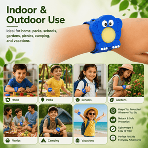 Safe-O-Kid Herbal Anti Mosquito Slap Band Elephant Design - Mosquito Repellant
