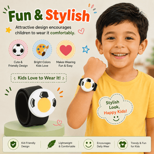 Safe-O-Kid Herbal Anti Mosquito Slap Band Football Design - Mosquito Repellant
