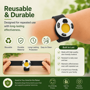 Safe-O-Kid Herbal Anti Mosquito Slap Band Football Design - Mosquito Repellant