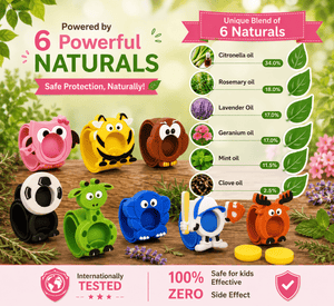 Safe-O-Kid Herbal Anti Mosquito Slap Band Football Design - Mosquito Repellant