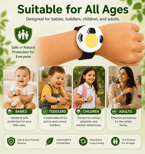 Safe-O-Kid Herbal Anti Mosquito Slap Band Football Design - Mosquito Repellant