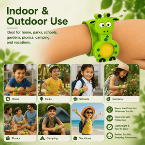 Safe-O-Kid Herbal Anti Mosquito Slap Band Giraffe Design - Mosquito Repellant