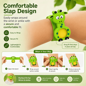 Safe-O-Kid Herbal Anti Mosquito Slap Band Giraffe Design - Mosquito Repellant