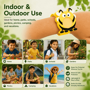 Safe-O-Kid Herbal Anti Mosquito Slap Band Honey Bee Design -