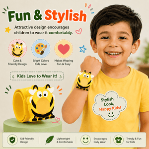 Safe-O-Kid Herbal Anti Mosquito Slap Band Honey Bee Design -
