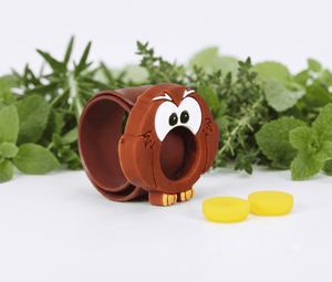 Safe-O-Kid Herbal Anti Mosquito Slap Band Owl Design - Mosquito Repellant