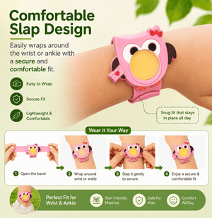 Safe-O-Kid Herbal Anti Mosquito Slap Band Tweety Design - Mosquito Repellant