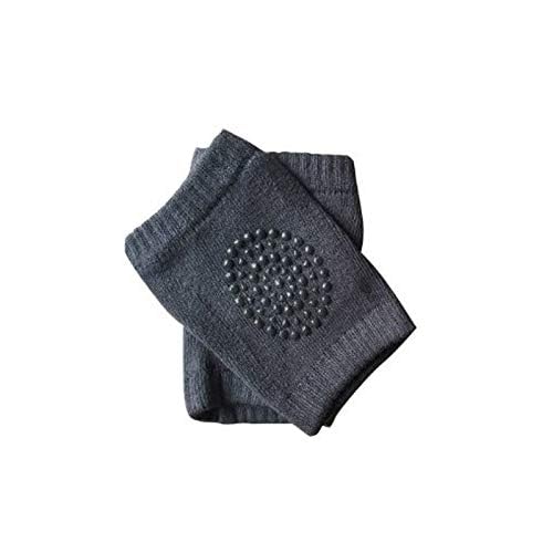 Safe - O - Kid - Infant Anti - Slip Elbow and Knee Pads/Guards - Dark Grey (Pack of - 1) - SOK9KNEEP01