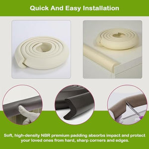 Safe-O-Kid L-Shape Edge Guard 2m - Soft Corner Guard