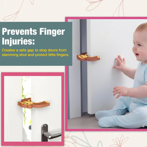 Safe-O-Kid Monkey Finger Pinch Guard Pack of 2 - Door Stopper