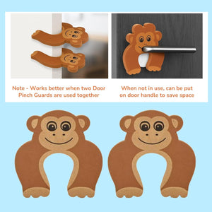 Safe-O-Kid Monkey Finger Pinch Guard Pack of 4 - Door Stopper