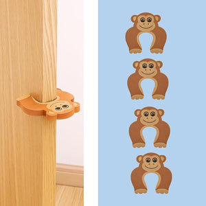 Safe-O-Kid Monkey Finger Pinch Guard Pack of 4 - Door Stopper
