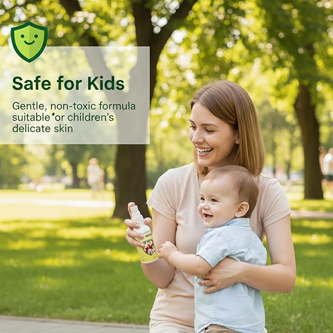 Safe - O - Kid Natural Baby Mosquito Repellent Spray, 8 - Hour Protection (50 ml) - Mosquito Repellent