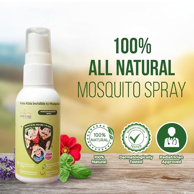 Safe - O - Kid Natural Baby Mosquito Repellent Spray, 8 - Hour Protection (50 ml) - Mosquito Repellent