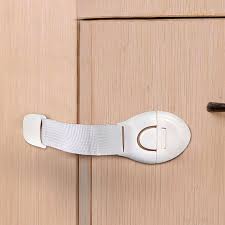 Safe-O-Kid- One Side Open Long Multi-Purpose Child Safety Lock- White - Cabinet Locks
