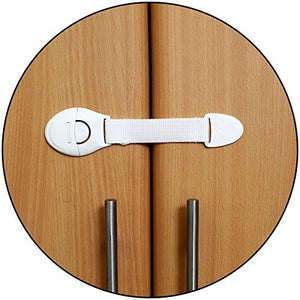 Safe - O - Kid - One Side Open Long Multi - Purpose Child Safety Lock - White - SOK9LOC30P193