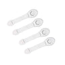 Safe - O - Kid - One Side Open Multi - Purpose Child Safety Lock - White (Pack of 4) - SOK8LOC31P195