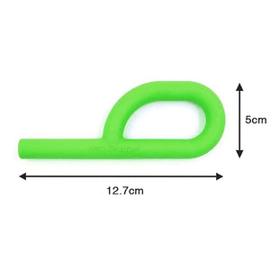 Safe-O-Kid P Shape Chewy Tube Green Pack 1 | The Mom Store - Teether
