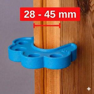 Safe-O-Kid -Pack of 2 Fit All Sleek Design Strong Silicone Door Stopper, Blue - Baby Safety