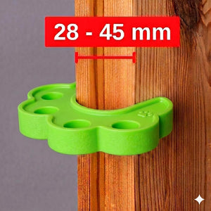 Safe-O-Kid- Pack of 2 Fit All Sleek Design Strong Silicone Door Stopper- Green - Baby Safety