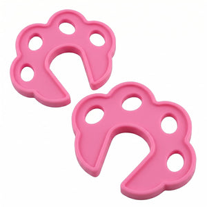 Safe-O-Kid- Pack of 2 Fit All Sleek Design Strong Silicone Door Stopper- Pink - Baby Safety