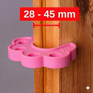 Safe-O-Kid- Pack of 2 Fit All Sleek Design Strong Silicone Door Stopper- Pink - Baby Safety