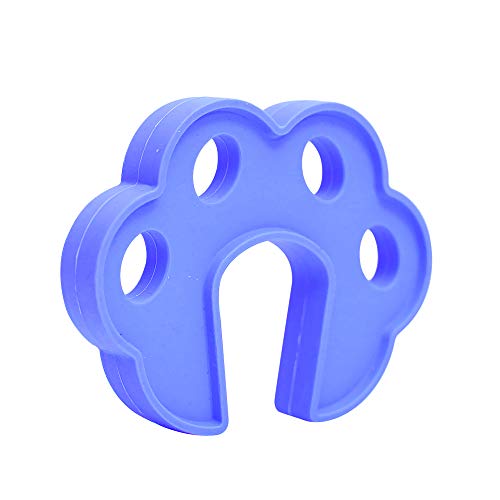 Safe - O - Kid - Pack of 4 Fit All Sleek Design Strong Silicone Door Stopper, Blue - SOK9BPRR24P14