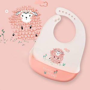 Safe - O - Kid Premium Silicone Baby Feeding Bib – Soft & Adjustable - Feeding Bibs