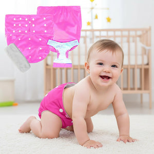 Safe-O-Kid Reusable Cloth Diaper Pink - Reusable Cloth Diaper