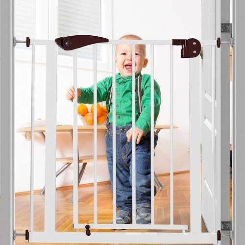 Safe - O - Kid, Safety Gate (75 - 85 cm) Adjustable - Brown - S0K9CAR01118