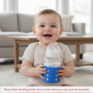 Safe-O-Kid Silicone Bottle Cover Blue | The Mom Store - Feeding Bottles