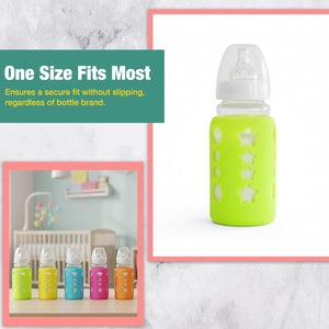 Safe-O-Kid Silicone Bottle Cover Green | The Mom Store - Feeding Bottles