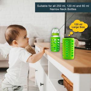 Safe-O-Kid Silicone Bottle Cover Green | The Mom Store - Feeding Bottles