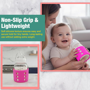 Safe-O-Kid Silicone Bottle Cover Pack of 4 | The Mom Store - Feeding Bottles