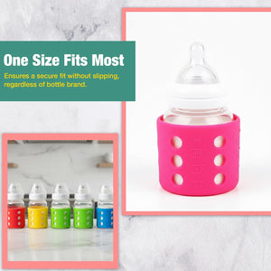Safe-O-Kid Silicone Bottle Cover Pack of 4 | The Mom Store - Feeding Bottles