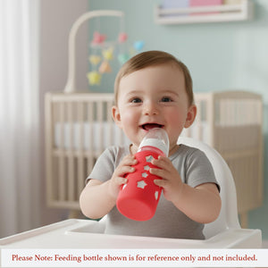 Safe-O-Kid Silicone Bottle Cover Red | The Mom Store - Feeding Bottles
