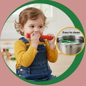 Safe-O-Kid Silicone Chewy Tube-Assorted - Teether