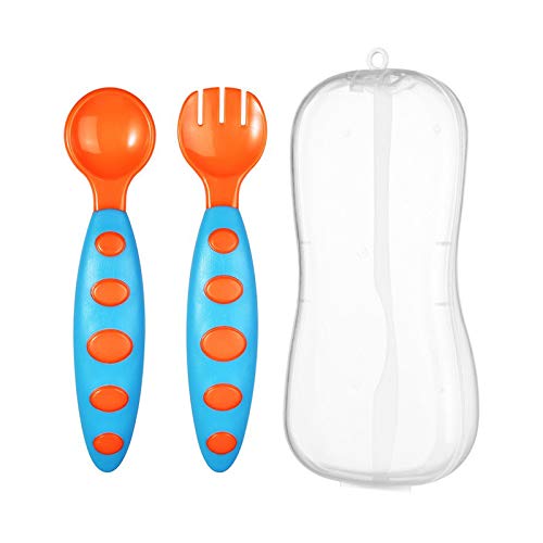 Safe - O - Kid, Silicone Feeding/Training Spoon with Box for Baby - Pack of 1 - SOK9FED14P004