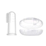 Safe - O - Kid - Silicone Finger Brush for Baby Teething/Gums with Case - Transparent - S0K9CARP001