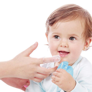 Safe-O-Kid Silicone Finger Brush with Case | The Mom Store - Toothbrush