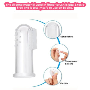 Safe-O-Kid Silicone Finger Brush with Case | The Mom Store - Toothbrush