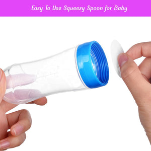 Safe-O-Kid Silicone Food Feeder Spoon Blue | The Mom Store - Food Feeder