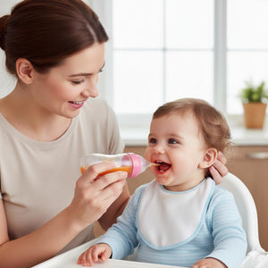 Safe-O-Kid Silicone Food Feeder Spoon Green | The Mom Store - Food Feeder