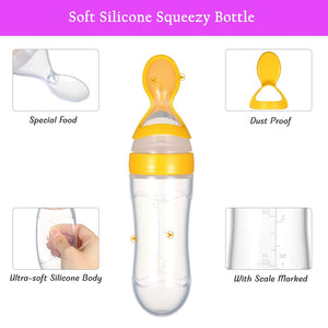 Safe-O-Kid Silicone Food Feeder Yellow | The Mom Store - Food Feeder