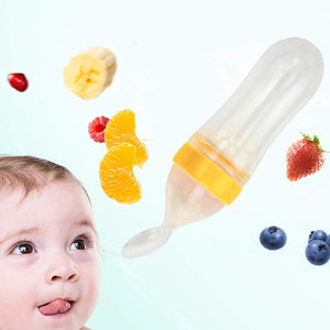 Safe-O-Kid Silicone Food Feeder Yellow | The Mom Store - Food Feeder