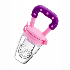 Safe-O-Kid -Silicone Fruit Nibbler- Pink - Food Feeder