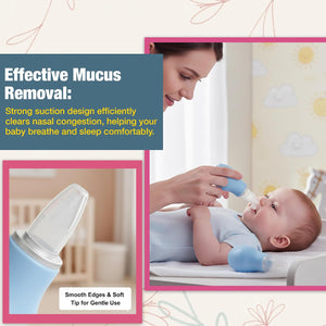 Safe-O-Kid Silicone Nasal Aspirator Blue | The Mom Store - Nasal Aspirator