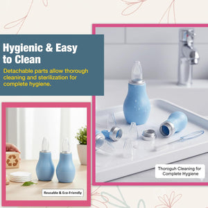 Safe-O-Kid Silicone Nasal Aspirator Blue | The Mom Store - Nasal Aspirator
