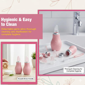 Safe-O-Kid Silicone Nasal Aspirator Pink - Nasal Aspirator